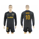 Atletico Madrid #10 Oliver Away Long Sleeves Soccer Club Jersey