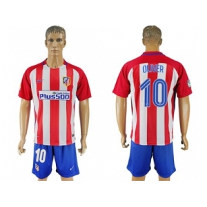 Atletico Madrid #10 Oliver Home Soccer Club Jerseys.