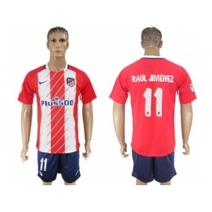 Atletico Madrid #11 Rual Jimenez Home Soccer Club Jersey