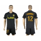 Atletico Madrid #12 Fernandez Away Soccer Club Jersey