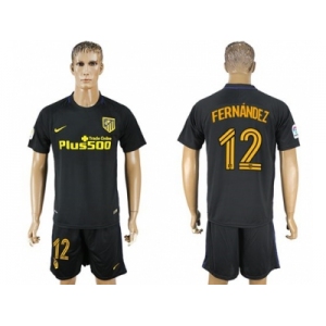 Atletico Madrid #12 Fernandez Away Soccer Club Jersey