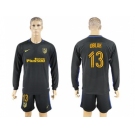 Atletico Madrid #13 Oblak Away Long Sleeves Soccer Club Jersey