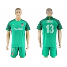 Atletico Madrid #13 Oblak Green Goalkeeper Soccer Club Jersey