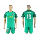 Atletico Madrid #13 Oblak Green Goalkeeper Soccer Club Jerseys