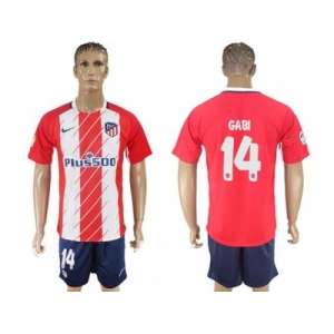 Atletico Madrid #14 Gabi Home Soccer Club Jerseyss