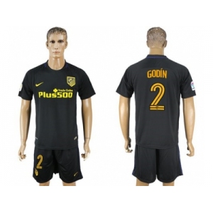 Atletico Madrid #2 Godin Away Soccer Club Jerseyss