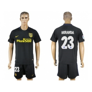 Atletico Madrid #23 Miranda Away Soccer Club Jerseys