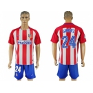 Atletico Madrid #24 Gimenez Home Soccer Club Jerseys