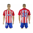 Atletico Madrid #32 Monsalve Home Soccer Club Jerseys