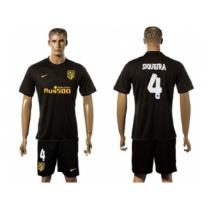 Atletico Madrid #4 Siqueira Away Soccer Club Jersey