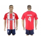 Atletico Madrid #4 Siqueira Home Soccer Club Jersey