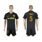 Atletico Madrid #5 Tiago Away Soccer Club Jerseyss