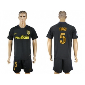 Atletico Madrid #5 Tiago Away Soccer Club Jerseyss