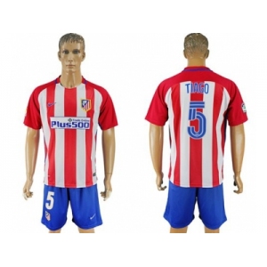 Atletico Madrid #5 Tiago Home Soccer Club Jerseys