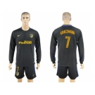 Atletico Madrid #7 Griezmann Away Long Sleeves Soccer Club Jersey