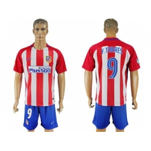 Atletico Madrid #9 F.Torres Home Soccer Club Jerseys