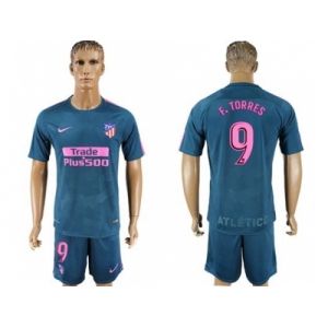 Atletico Madrid #9 F.Torres Sec Away Soccer Club Jersey