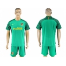 Atletico Madrid Blank Green Goalkeeper Soccer Club Jerseys