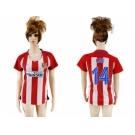 Women's Atletico Madrid #14 Gabi Home Soccer Club Jersey