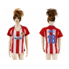 Women's Atletico Madrid #18 Gamez Home Soccer Club Jersey