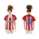 Women's Atletico Madrid #22 Partey Home Soccer Club Jersey
