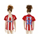 Women's Atletico Madrid #32 Monsalve Home Soccer Club Jersey