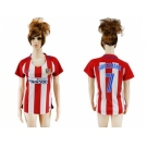 Women's Atletico Madrid #7 Griezmann Home Soccer Club Jersey