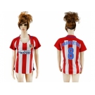 Women's Atletico Madrid #8 Kranevitter Home Soccer Club Jersey