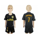 Atletico Madrid #7 Griezmann Away Kid Soccer Club Jersey