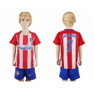 Atletico Madrid #7 Griezmann Home Kid Soccer Club Jersey