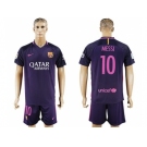 Barcelona #10 Messi Away Soccer Club Jerseys.