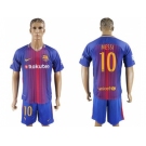 Barcelona #10 Messi Home Soccer Club Jerse