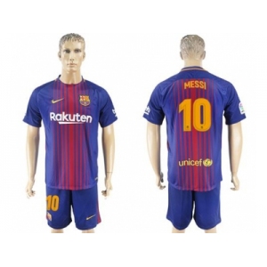Barcelona #10 Messi Home Soccer Club Jersey