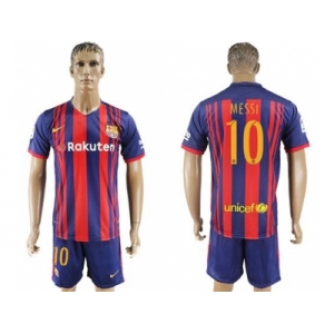 Barcelona #10 Messi Home Soccer Club Jerseys