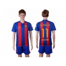 Barcelona #11 Neymar Jr Home With Blue Shorts Soccer Club Jersey