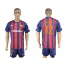 Barcelona #12 Rafinha Home Soccer Club Jerseys