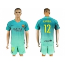 Barcelona #12 Rafinha Sec Away Soccer Club Jersey