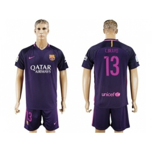 Barcelona #13 C.Bravo Away Soccer Club Jerseys