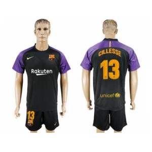 Barcelona #13 Cillesse Black Goalkeeper Soccer Club Jersey