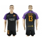 Barcelona #13 Cillesse Black Goalkeeper Soccer Club Jerseys