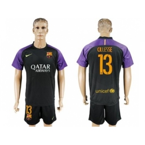 Barcelona #13 Cillesse Black Goalkeeper Soccer Club Jerseys