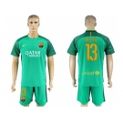 Barcelona #13 Cillesse Green Goalkeeper Soccer Club Jerseys