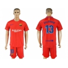 Barcelona #13 Cillessen Red Goalkeeper Soccer Club Jersey