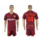 Barcelona #14 Mascherano Sec Away Soccer Club Jersey