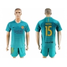 Barcelona #15 Bartra Sec Away Soccer Club Jerseys