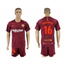 Barcelona #16 Deulofeu Sec Away Soccer Club Jersey