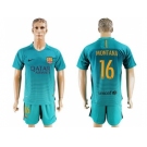 Barcelona #16 Montana Sec Away Soccer Club Jerseys