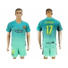 Barcelona #17 Elhadda Sec Away Soccer Club Jersey