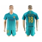 Barcelona #18 Jordi Alba Sec Away Soccer Club Jerseys