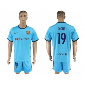 Barcelona #19 Digne Away Soccer Club Jersey
